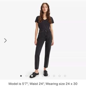 levis 80s mom jeans black euc